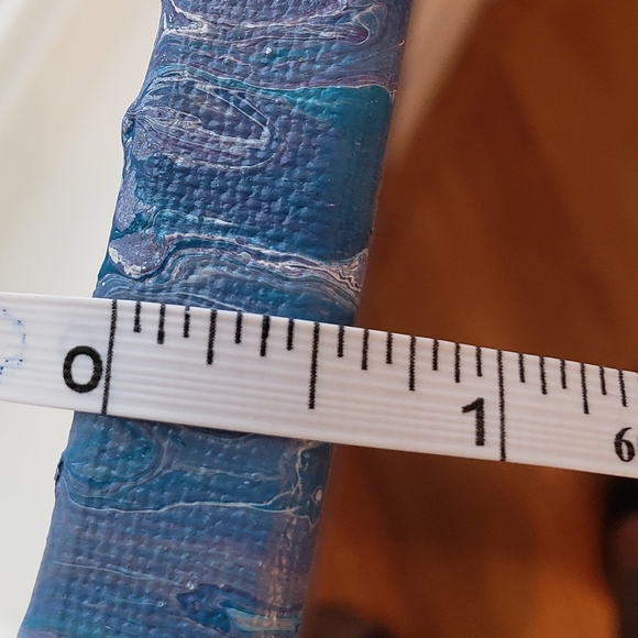 Original Handmade Acrylic Large Abstract Fluid Art Butterfly Painting by CEO - Picture 7 of 7